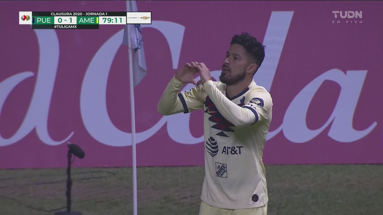 ¡Bruno, siempre Bruno! Golazo de cabeza de Valdez para abrir la cuenta 0-1 sobre Puebla