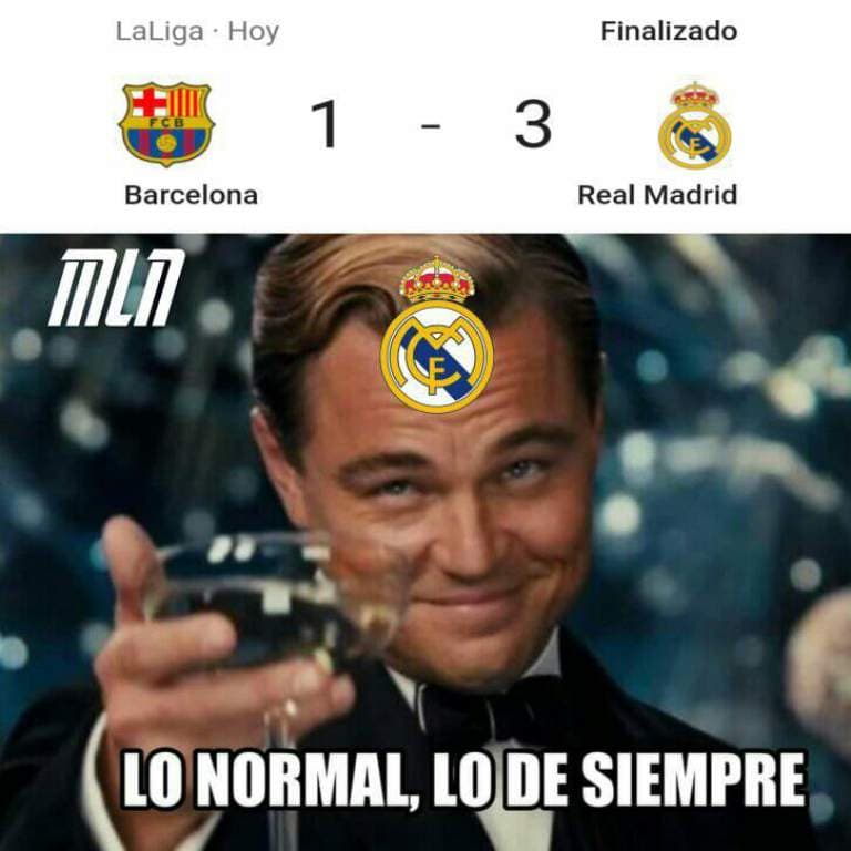 El Real Madrid y los memes tundieron al Barcelona | Los culés perdieron el Clásico del futbol español y los memes no tardaron en aparecer.