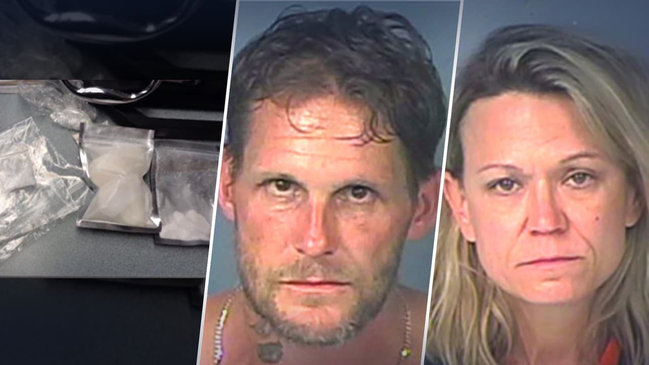 Detienen a pareja por ir a más de 110 mph y les encuentran droga en el auto en Brooksville
