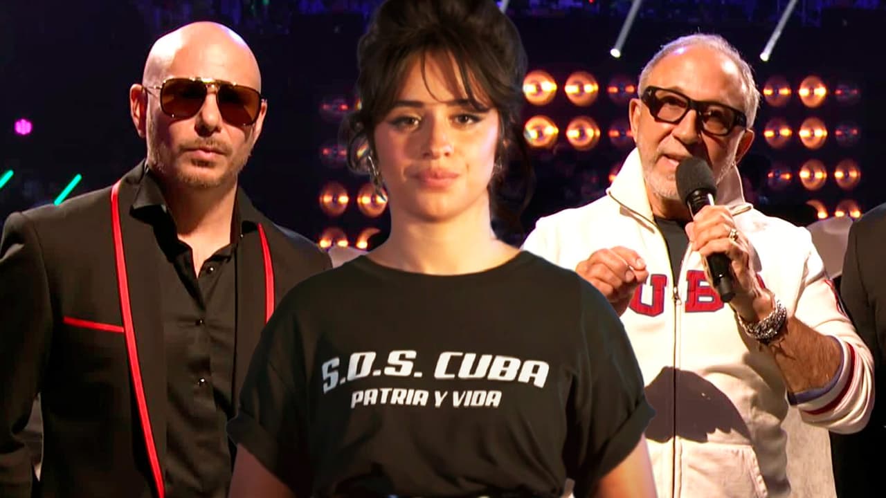 Camila Cabello, Emilio Estefan y Pitbull lanzan un #SOSCuba en Premios Juventud