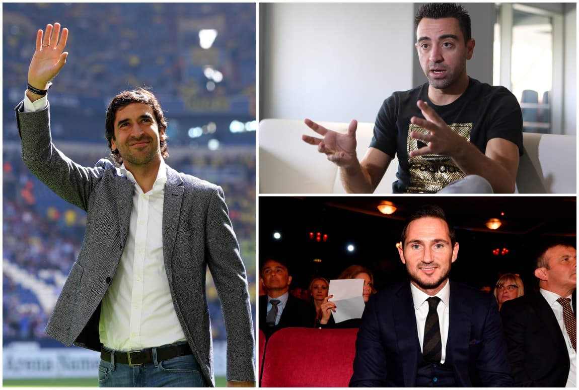 La lista es encabezada por Raúl González y Xavi Hernández, quienes recientemente han dejado claras sus intenciones de dirigir.