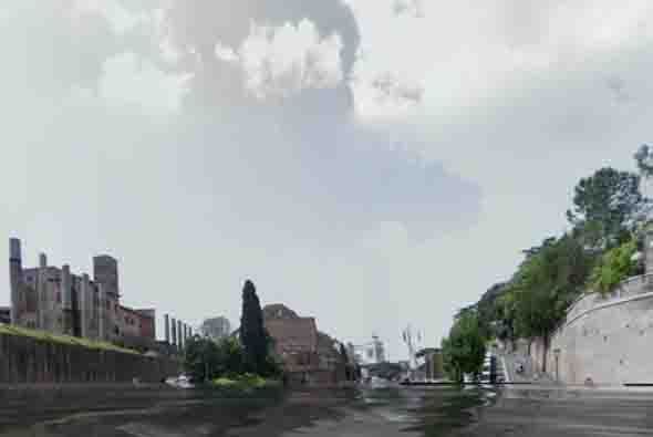 La elevación del agua sería tan grande como para inundar ciudades enteras. Aquí otra más de Roma. Foto tomada del sitio worldunderwater.org.