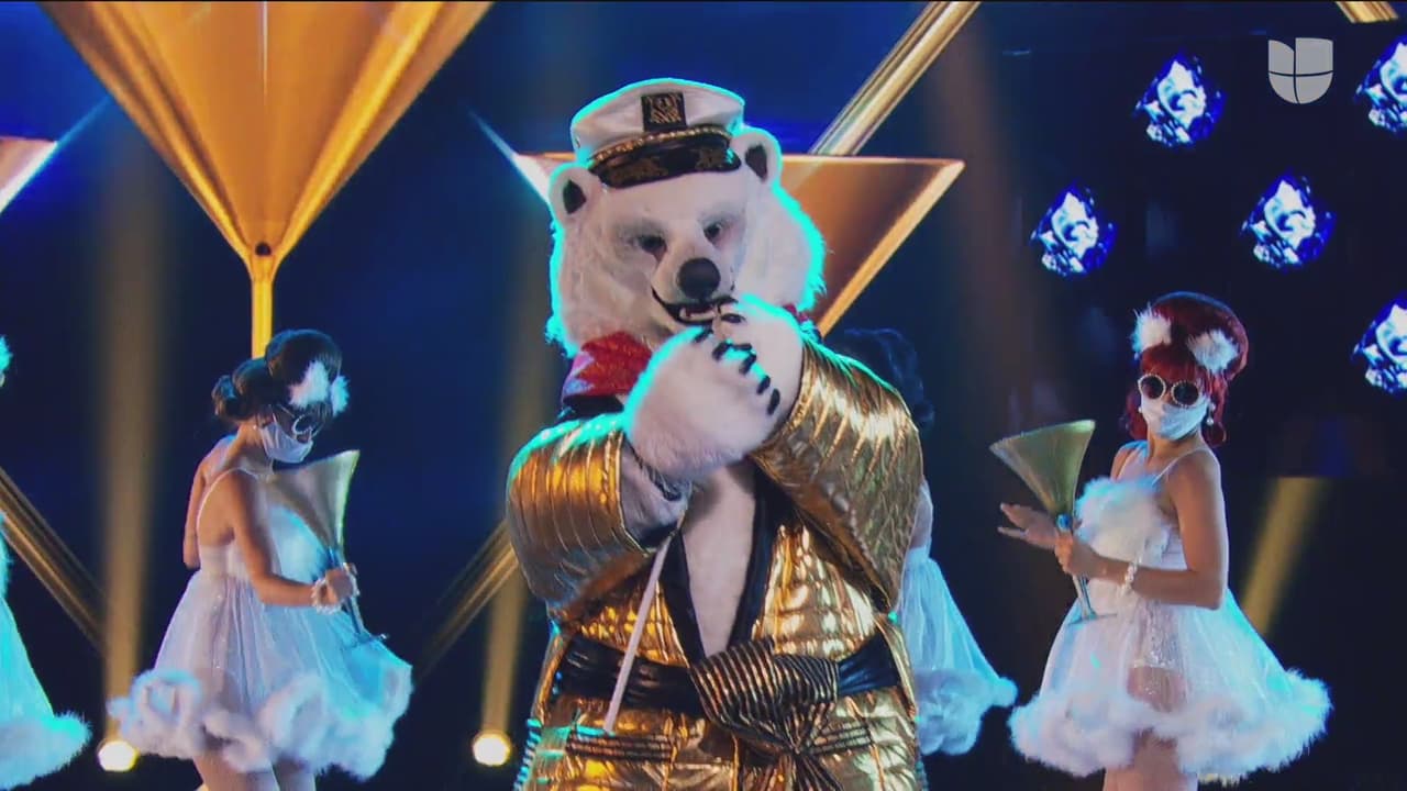 El segundo en salir fue Oso Polar y este simpático cuenta chistes llegó con un performance muy animado y la canción ‘Nunca es Suficiente’ de Los Ángeles Azules.