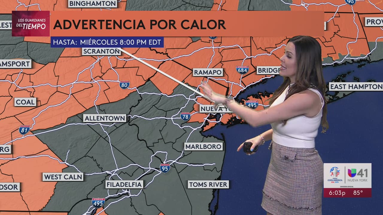 Aviso por calor extremo en Nueva Jersey y Nueva York