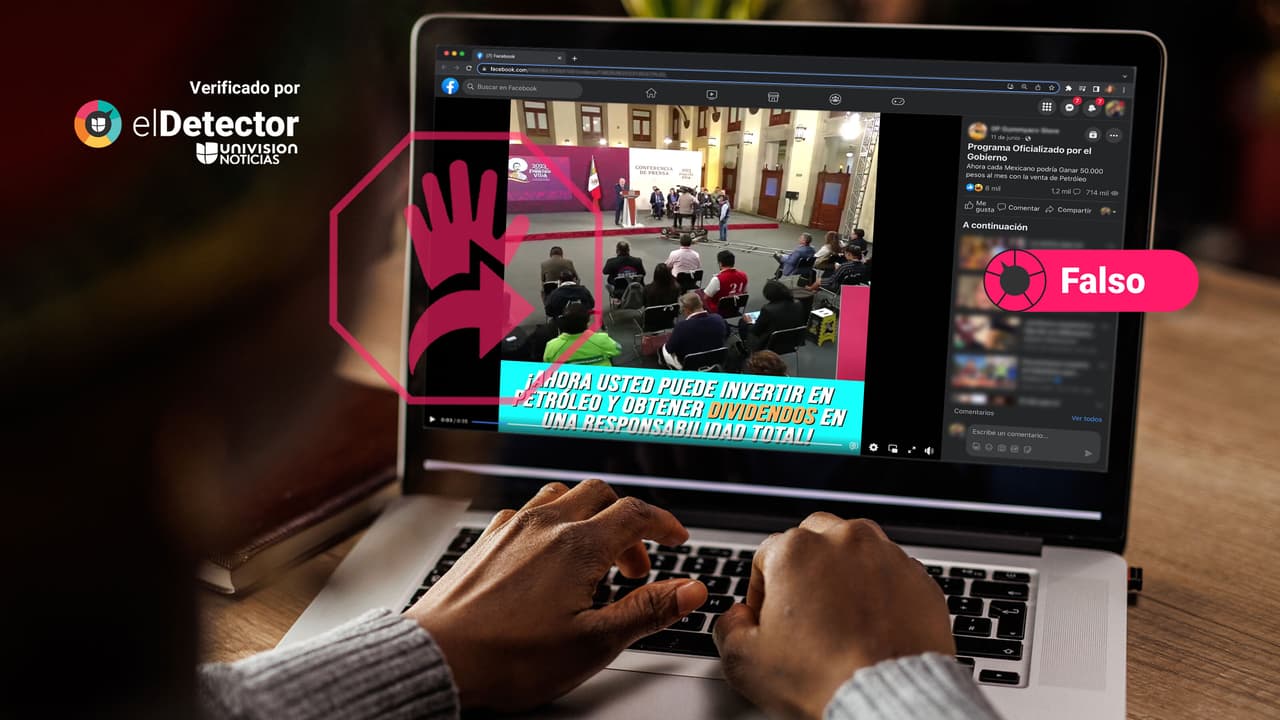 No hay un programa del gobierno mexicano para ganar 50,​​000 pesos al mes con inversiones petroleras