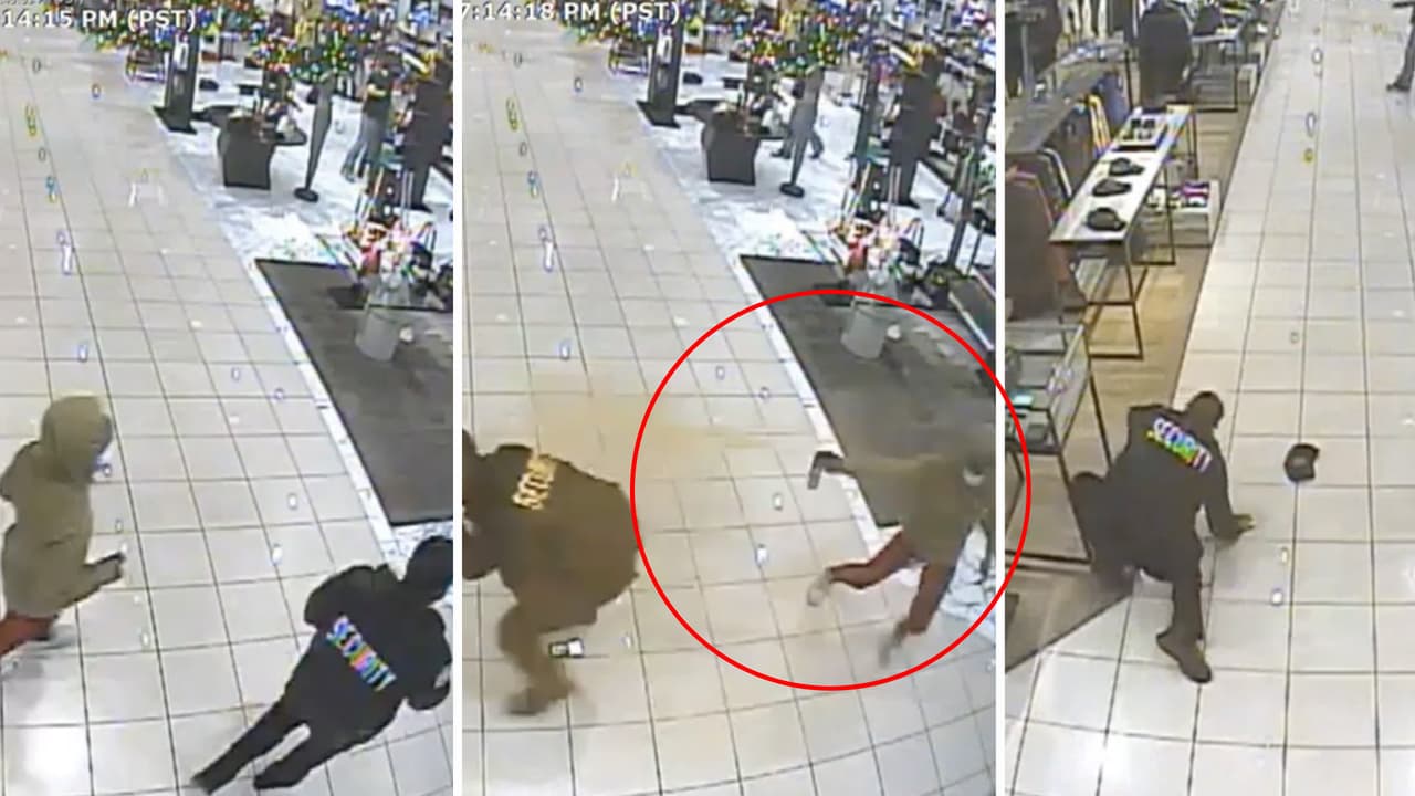 Asaltan un Nordstrom y atacan al guardia de seguridad con gas para osos
