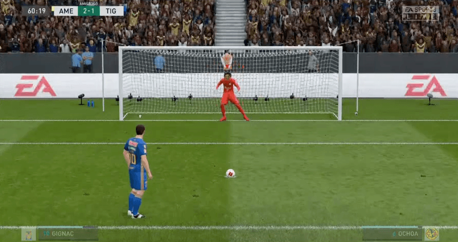 Nahuel Guzmán perdío 3-2 ante el América de Gio dos Santos que suma los primeros tres puntos en el torneo virtual de la eLiga MX.