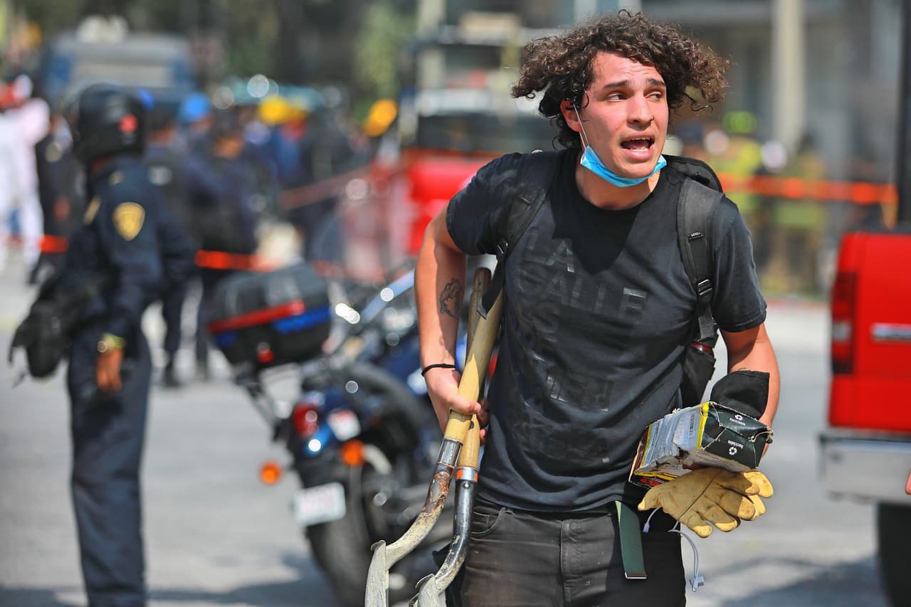 Solidaridad por terremoto en México 2017.
