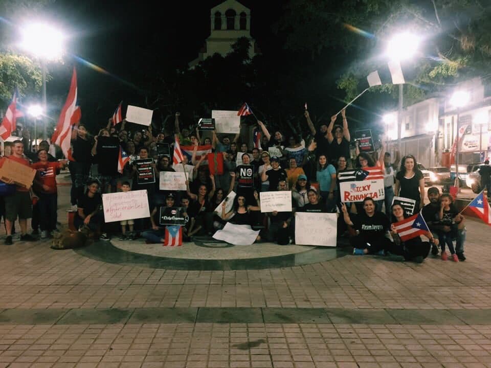 En Jayuya también mostraron su rechazo a Ricardo Rosselló.