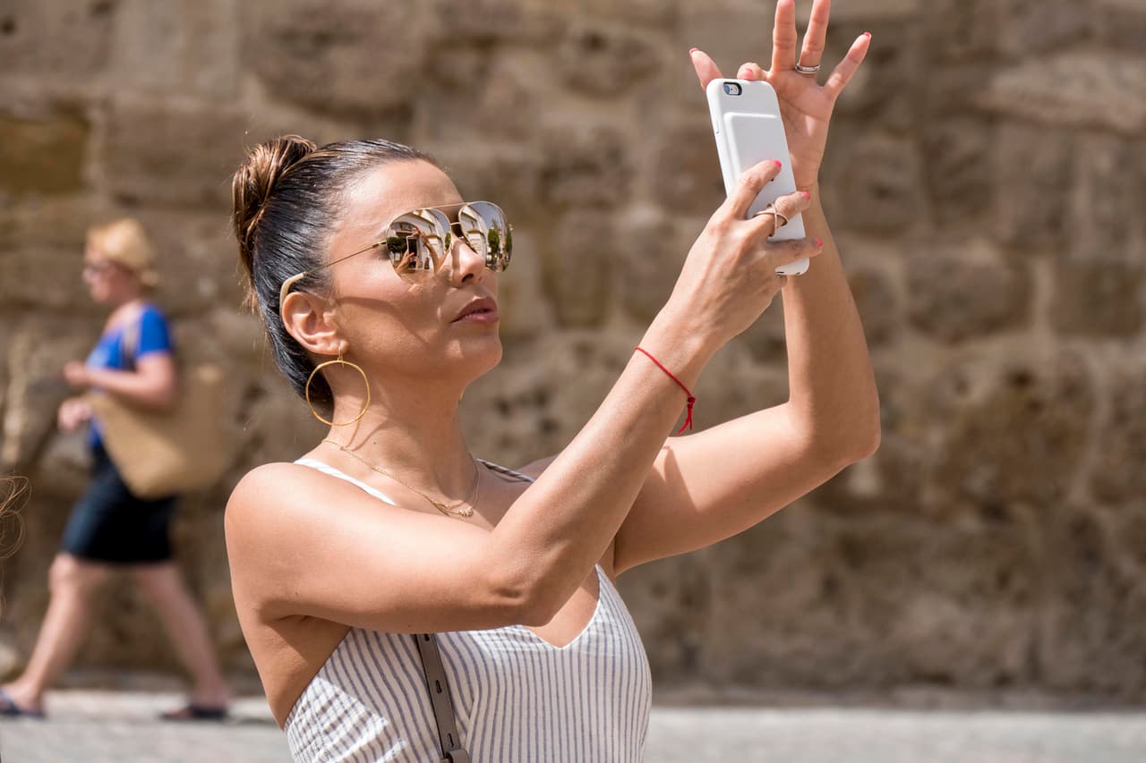 No faltaron las selfies.