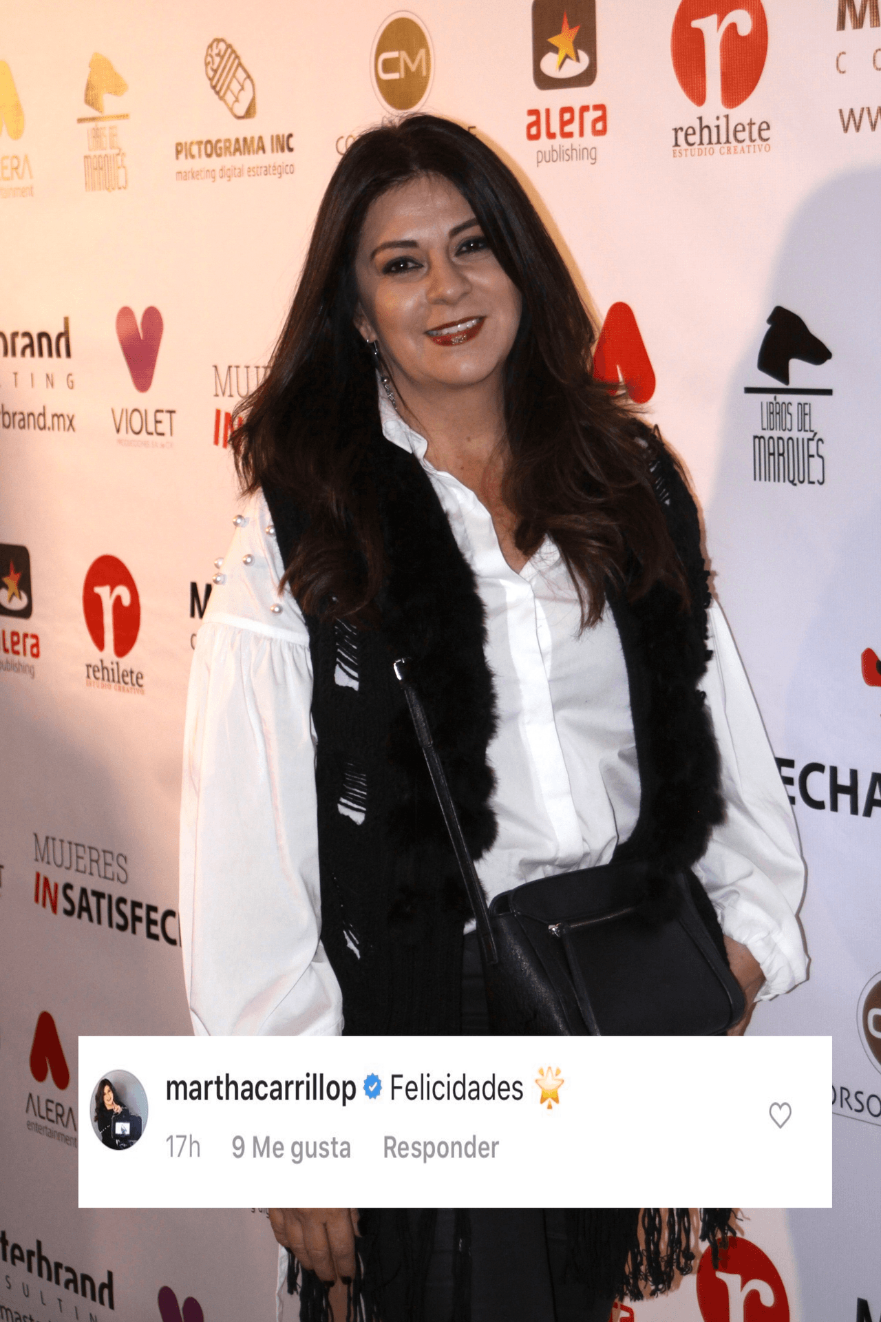 La periodista y conductora Martha Carrillo también le envió “felicidades” a 'Lucerito'.
<br>