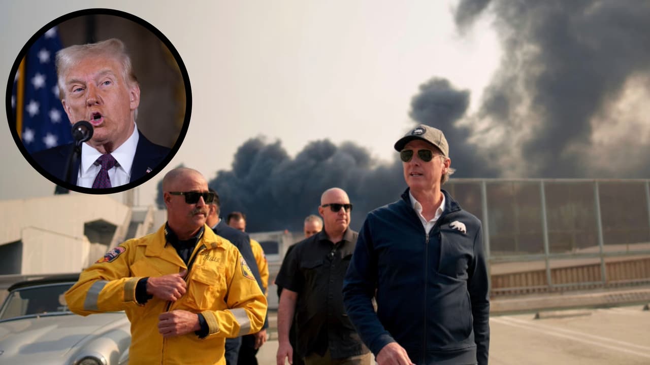 Donald Trump culpa al gobernador de California por los incendios: "Pura ficción", le responde