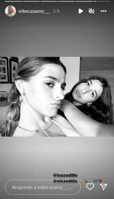 "
<b>Me gusta verlo y convivir con él</b> junto con mis dos medias hermanas (Isabella y Victoria). Veo que las cuida y que ellas lo quieren, eso es suficiente para mí".
<br>