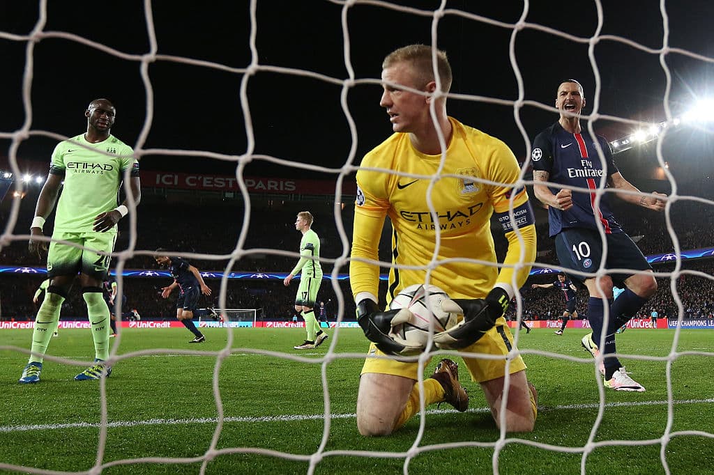 Con el atajada ante Zlatan, el portero de los ciudadanos Joe Hart ha parado los últimos tres penaltis que ha enfrentado en la Liga de Campeones.