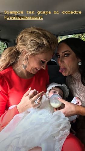 Jimena Gállego y su esposo fueron también elegidos como padrinos de la niña.