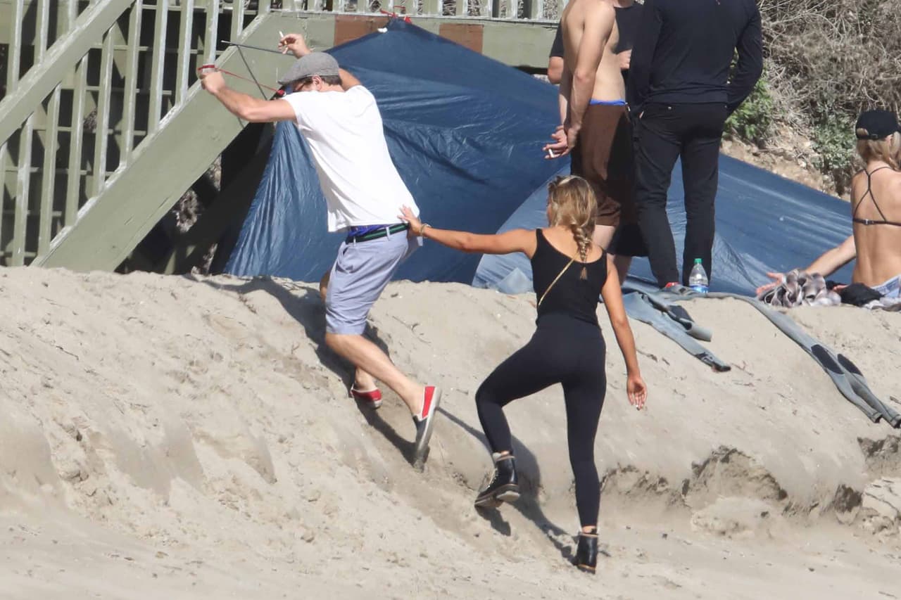 Se nota que DiCaprio no está en forma.