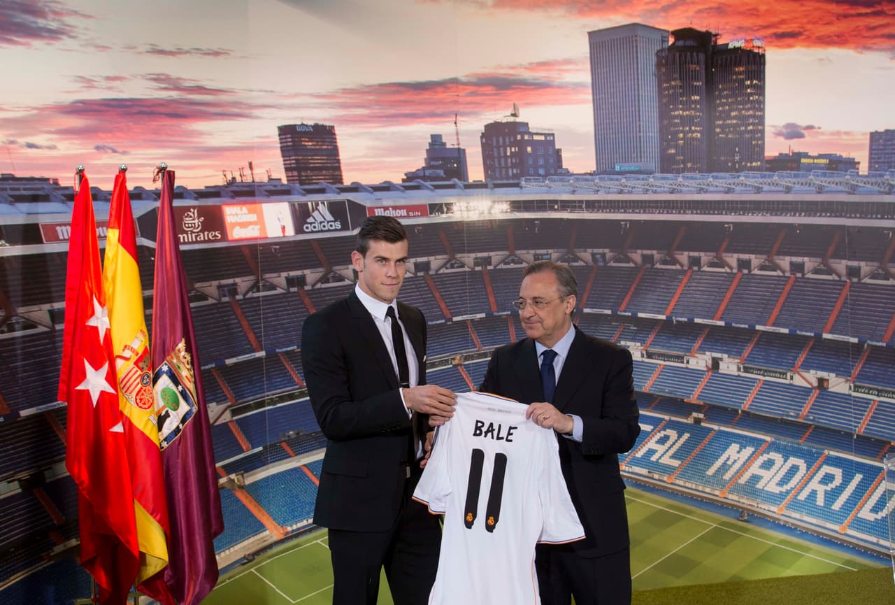 <b>Gareth Bale (2013-2014)</b>
<br>Club de procedencia: Tottenham
<br>Destino: Real Madrid
<br>Costo: 101 MDE (millones de euros)