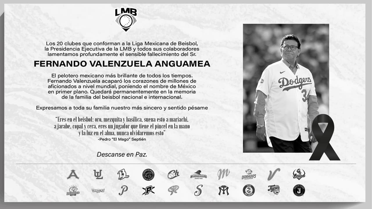 El deporte reacciona al fallecimiento de Fernando Valenzuela