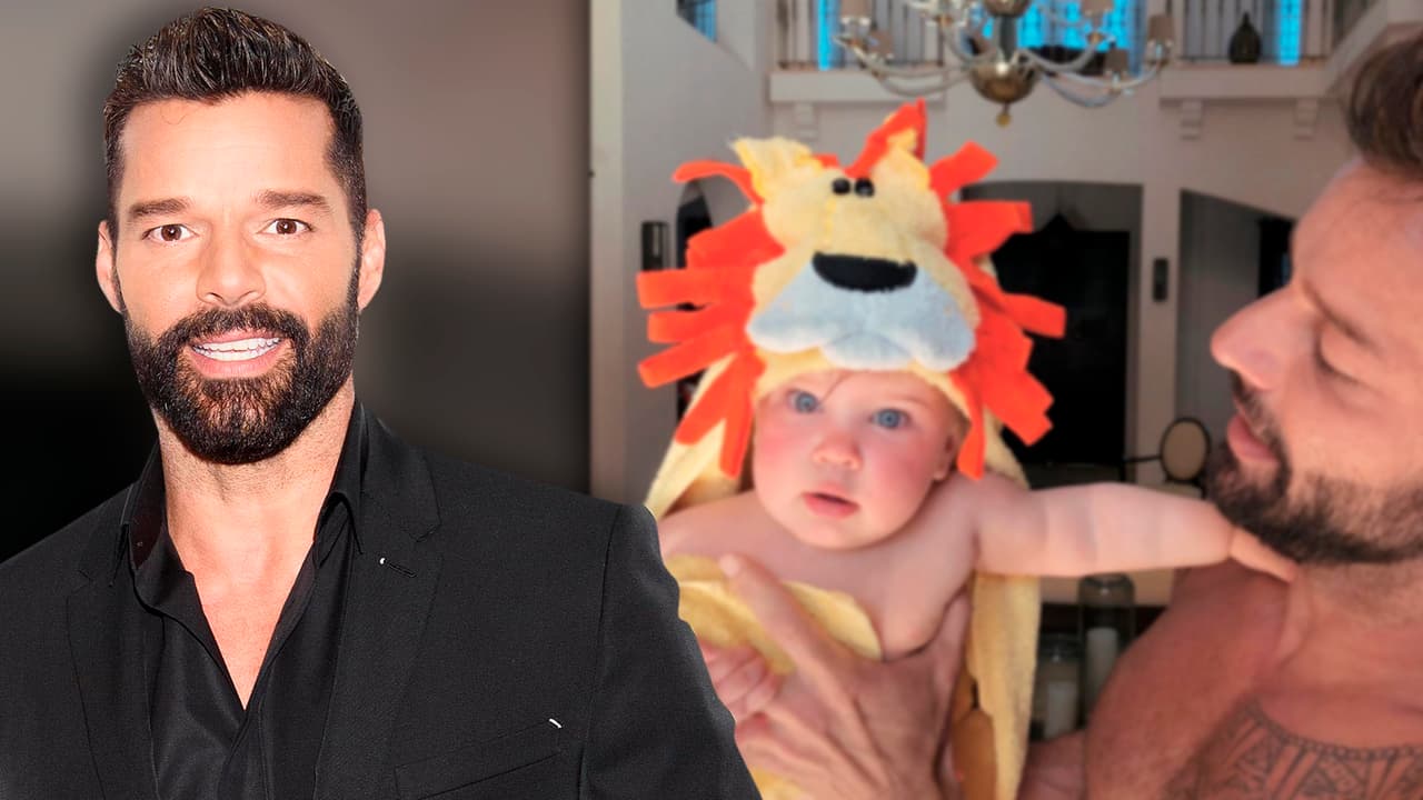 Con un chapuzón, Ricky Martin comienza a festejar sus 48 años (y el primero de Lucía)