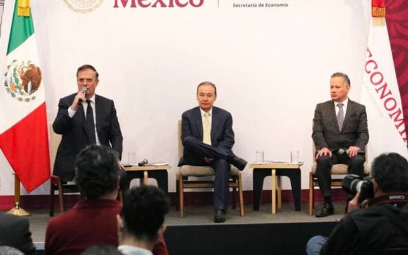 Marcelo Ebrard, Alfonso Durazo y Santiago Nieto.