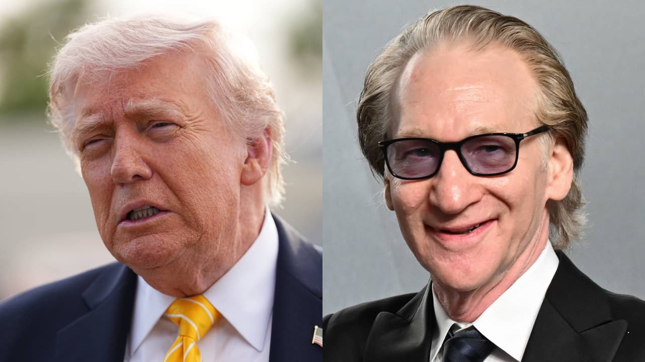 Trump arremete contra presentador Bill Maher tras entrevista con el gobernador Gavin Newsom