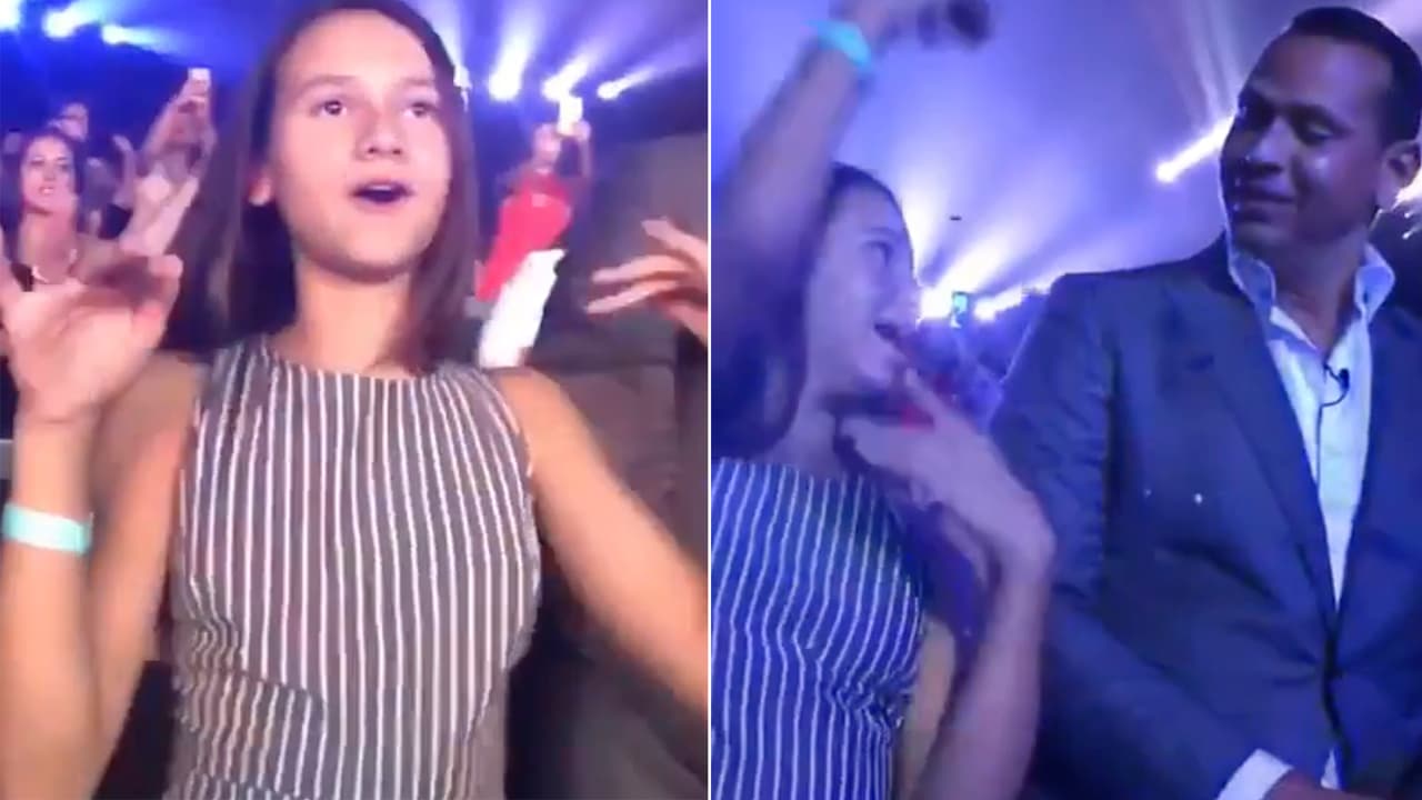 Así reaccionó la hija de A-Rod al ver el show de Jennifer Lopez en Las Vegas