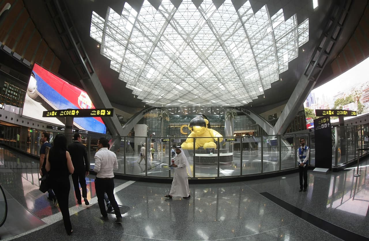 El Aeropuerto Internacional Hamad, en Doha, Catar.