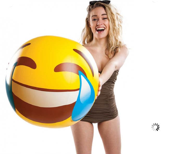Giant Tears of Joy Emoji Beach Ball- 14.99 en alwaysfits.com