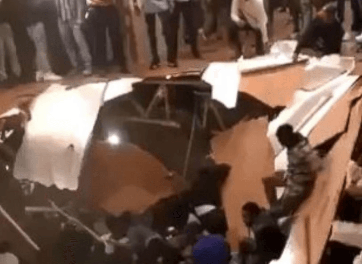 El piso de un apartamento colapsa durante una fiesta y deja al menos 30 heridos