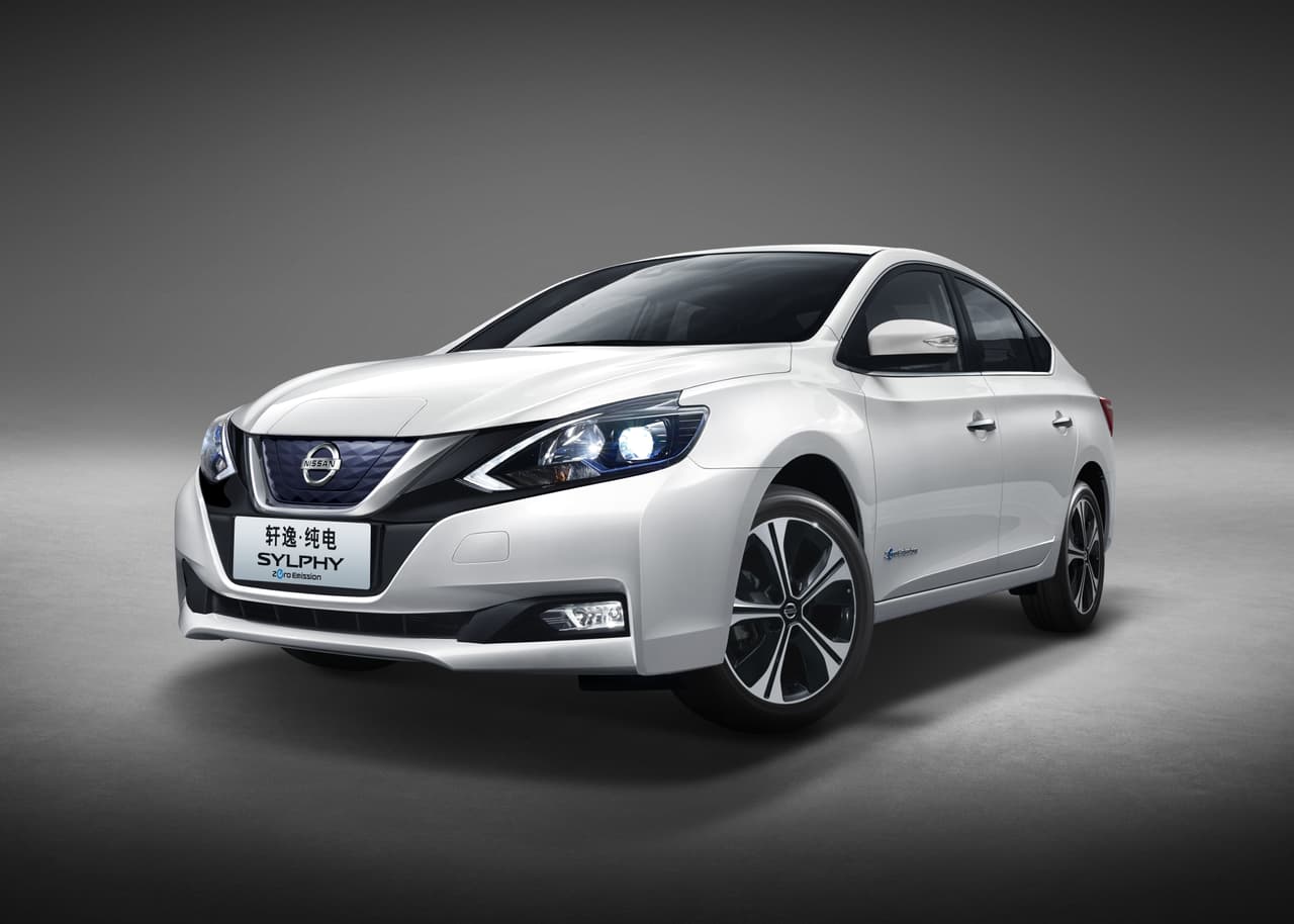 <b>Nissan Sylphy Zero Emission </b>
<br>Este auto es producido en y para China (es la versión eléctrica del Nissan Sentra de Estados Unidos). Comparte plataforma y tecnología con el Nissan Leaf.