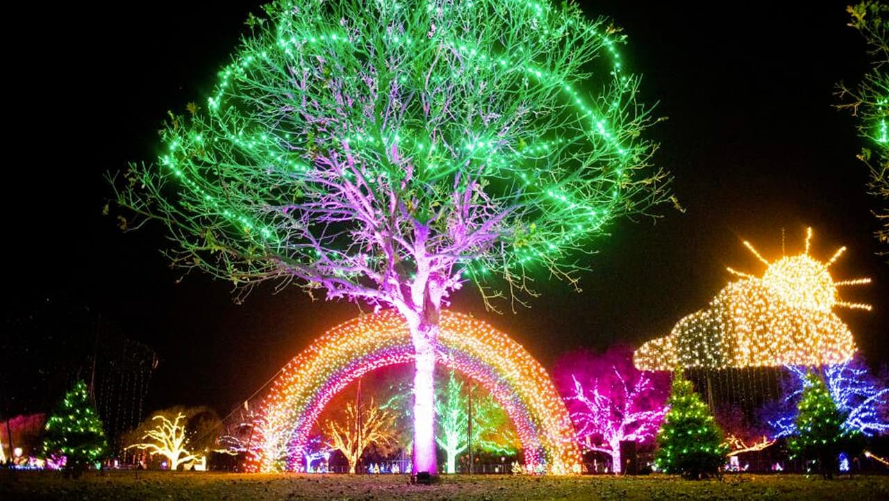 Solo se necesitan unos 20 minutos para atravesar el sendero de las luces.