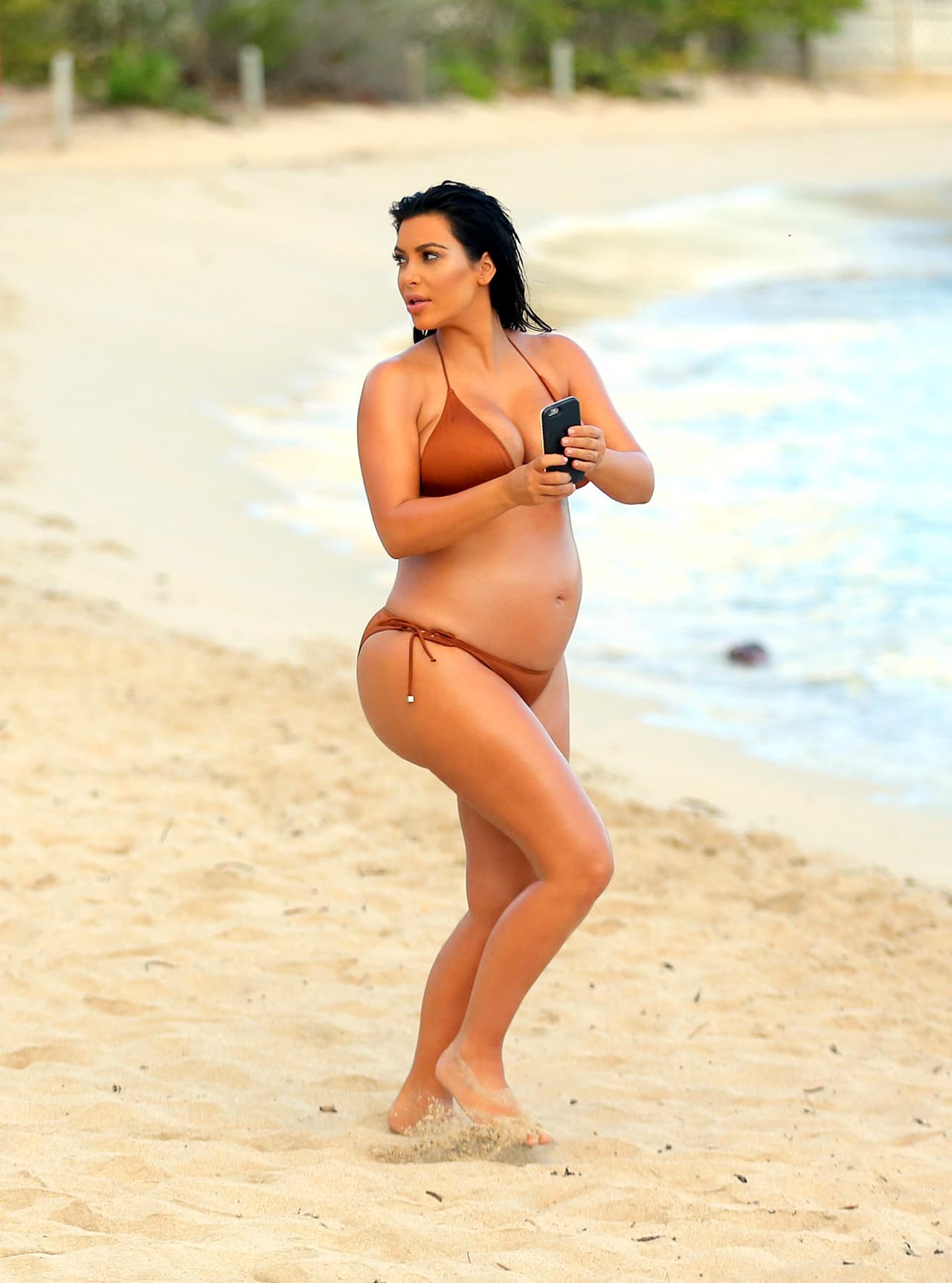 ¡No se te vaya a caer, Kim!