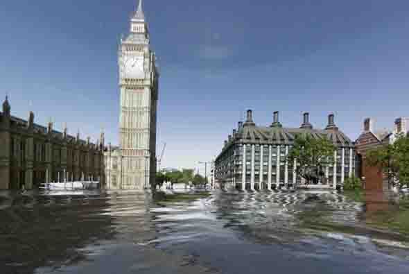 Aquí el famoso reloj de Londres, el llamado Big Ben. Los distintos tipos climáticos se deben a causas como la latitud geográfica, la altitud, la distancia al mar, la orientación del relieve terrestre con respecto a la insolación y a la dirección de los vientos. Foto tomada del sitio worldunderwater.org.