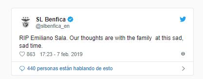 Para el Benfica portugués también fue un duro momento.