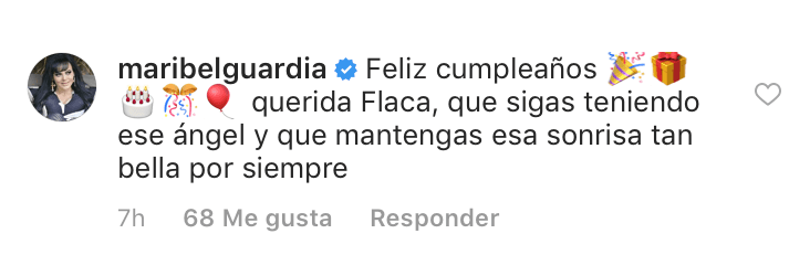 La actriz y cantante 
<b><a href="https://www.univision.com/temas/maribel-guardia" target="_blank">Maribel Guardia</a></b> quiere que Lili Estefan mantenga "esa sonrisa tan bella por siempre".