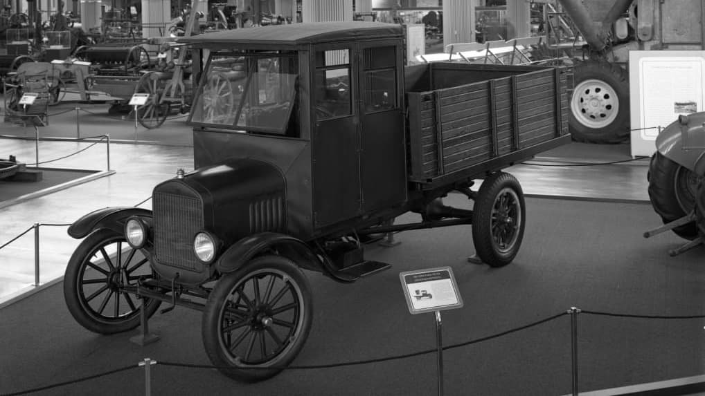 Así lucía la Ford Modelo TT en el salón de exhibiciones.