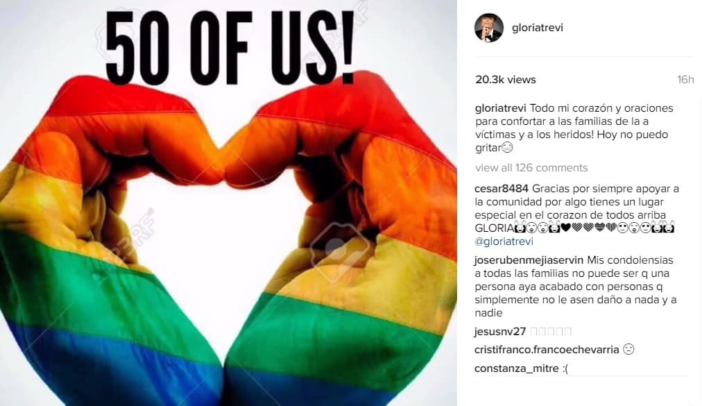 La cantante así expresó su dolor por esta tragedia que ha conmocionado al mundo entero.