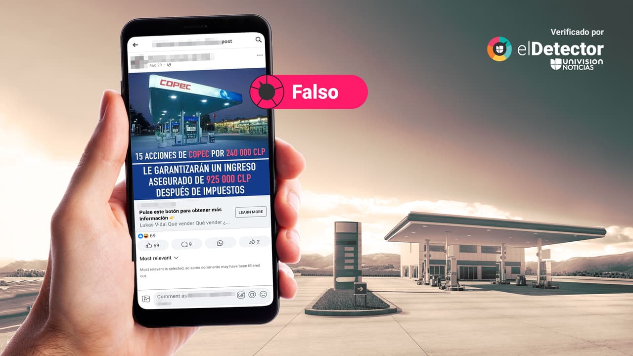 Ese anuncio que afirma que la Compañía de Petróleos de Chile garantiza ganancias al invertir en “15 acciones” es falso