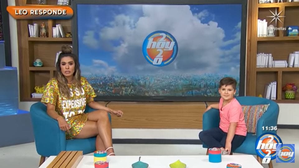 Al final, la presentadora de Hoy pidió al público que le siguieran mandando preguntas a Leo, pero que fueran con situaciones "que le pasen a los niños".
<br>