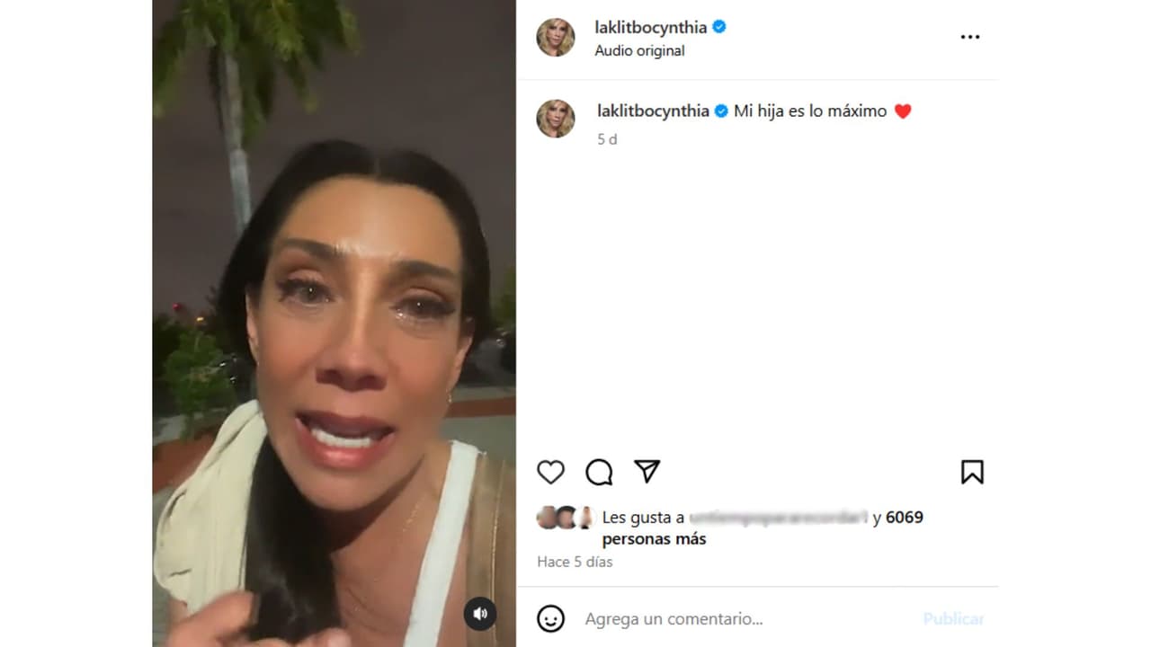 Cynthia Klitbo no pudo contener las lágrimas ante el complicado momento que atraviesa.