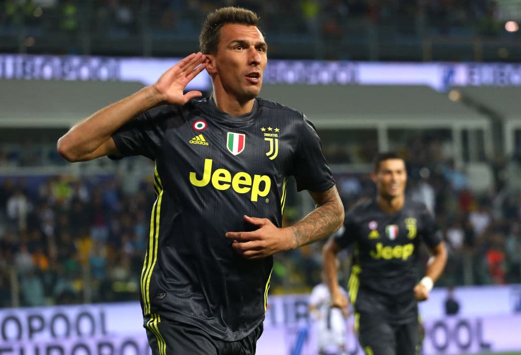 Apenas a los dos minutos de juego, el delantero croata Mario Mandzukic abrió el marcador para el campeón de Italia.