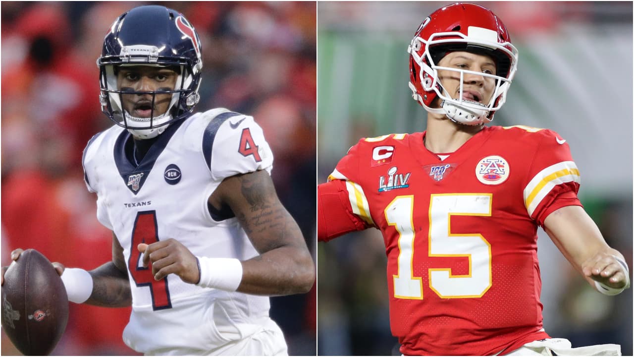 <b>Semana 1 – Houston Texans @ Kansas City Chiefs</b>
<br>Fecha: 10 septiembre
<br>Estadio: Arrowhead Stadium
<br>Hora: 7:20 pm (Ciudad de México)
<br>- Primer juego regular de la temporada 2020 entre Deshaun Watson ya sin DeAndre Hopkins ante los campeones Chiefs de Patrick Mahomes.