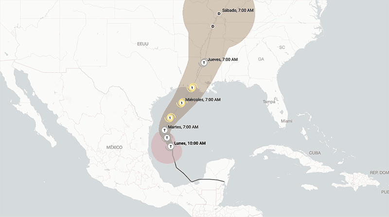 Francine se debilita hasta convertirse en una depresión tropical sobre Mississippi