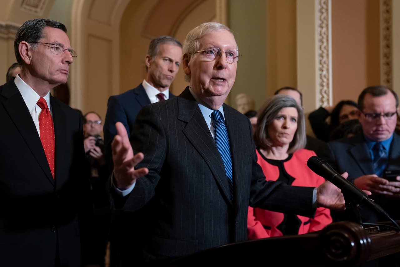 McConnell dice que tiene los votos para iniciar el juicio político a Trump sin la exigencia demócrata de llamar a testigos