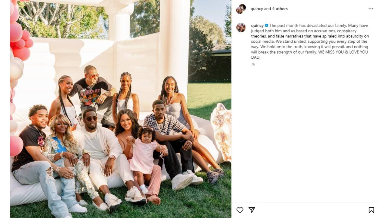 Hijos de 'Diddy' Combs lanzan comunicado de prensa.