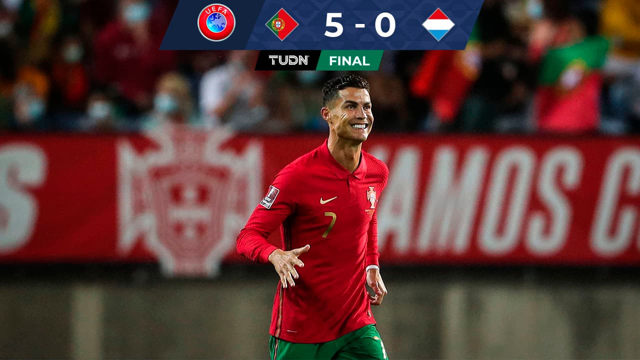 CR7 luce a con 'hat-trick' y Portugal atropella a Luxemburgo