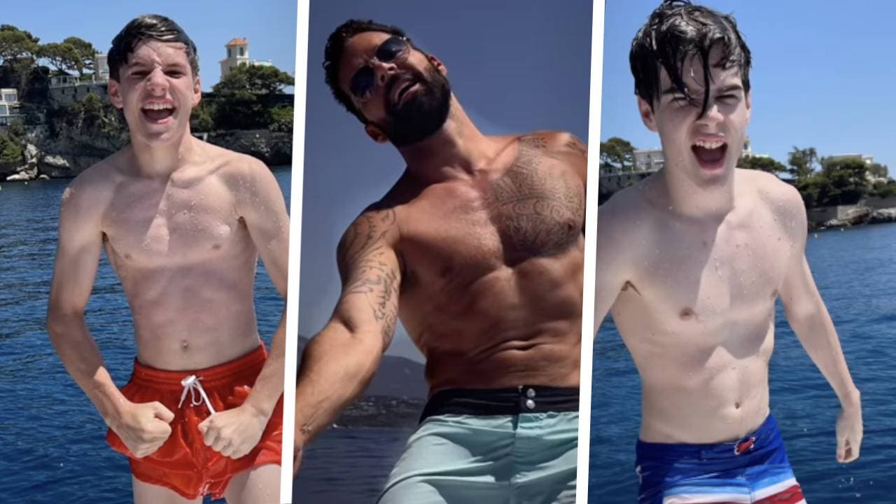 Ricky Martin deja atrás su divorcio y se escapa a Mónaco con sus hijos