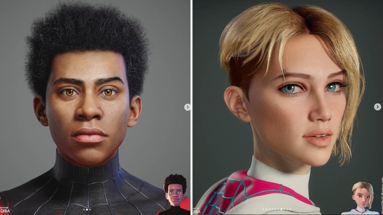 Miles Morales y Gwen Stacy