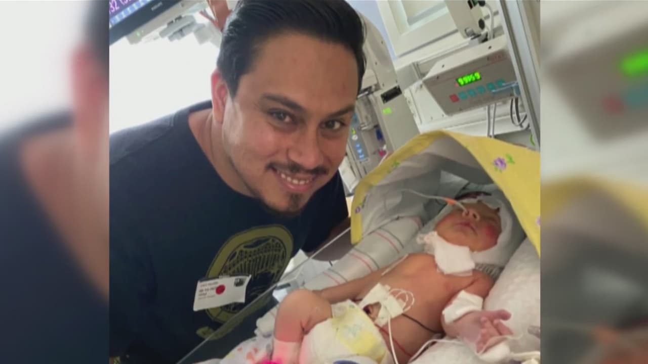 "Si ella está peleando por su vida, ¿por qué yo no?": padre de la recién nacida que sobrevive a la muerte de su madre embarazada