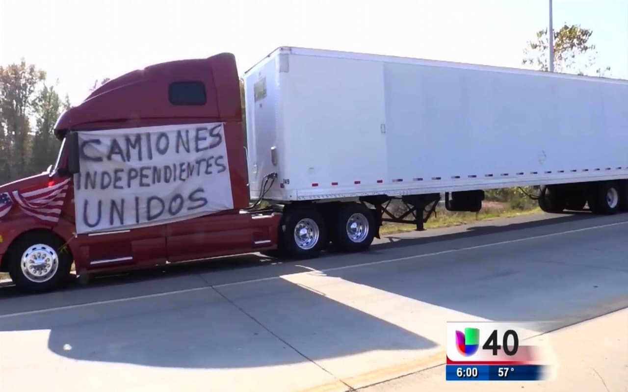 Inicia la huelga de camioneros en la I-85
